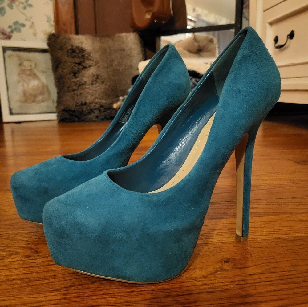 STEVE MADDEN Babylonn Teal Heels